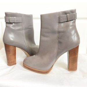 Zara Shoes - Zara Woman Grey Boots Heel Ankle Booties Heels 37 Zara Shoes - Zara Woman Grey Boots Heel Ankle Booties Heels 37
